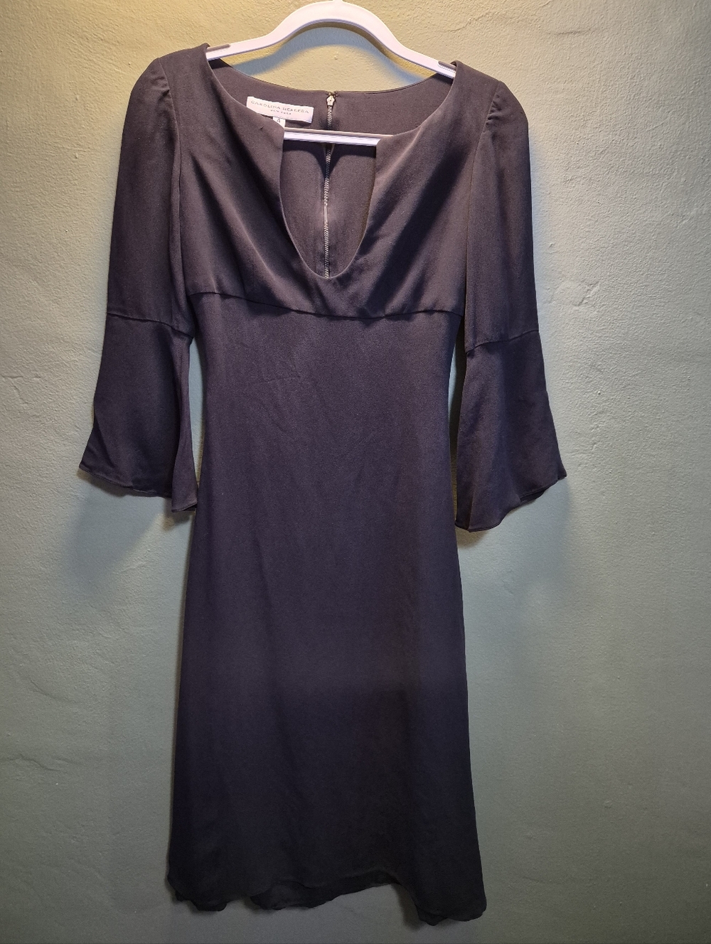 Carolina Herrera Black Silk Dress Size 4